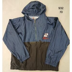 Chase (2XL) Vintage NASCAR #2 R. Wallace Windbreaker Jacket